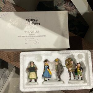 Heritage Village Collection Polka Fest Figurines‎ dept 56 new